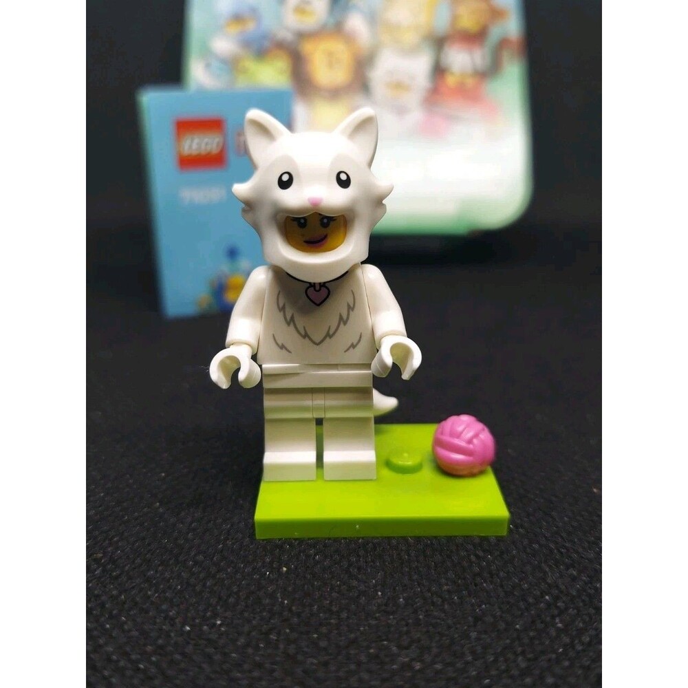 Fluffy Cat Costume Fan Yarn Kitten Series 28 LEGO 71051 Minifigures Figure